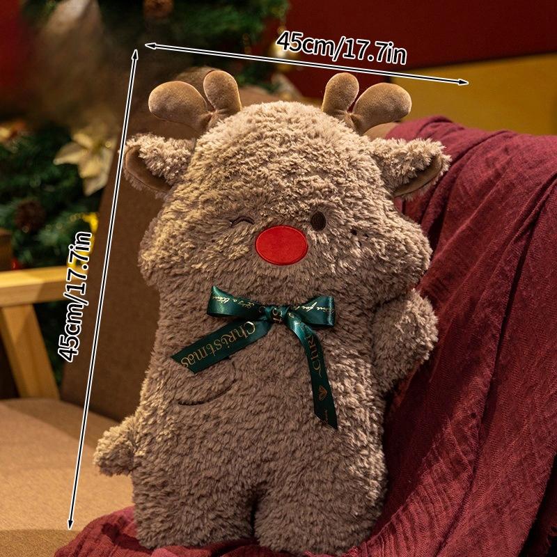 Рождество Санта-Клаус Пряничный человечек Снеговик Олень Подушка Милая кукла Рождественская елка Рождественские новогодние подарки Мягкая подушка для дивана
