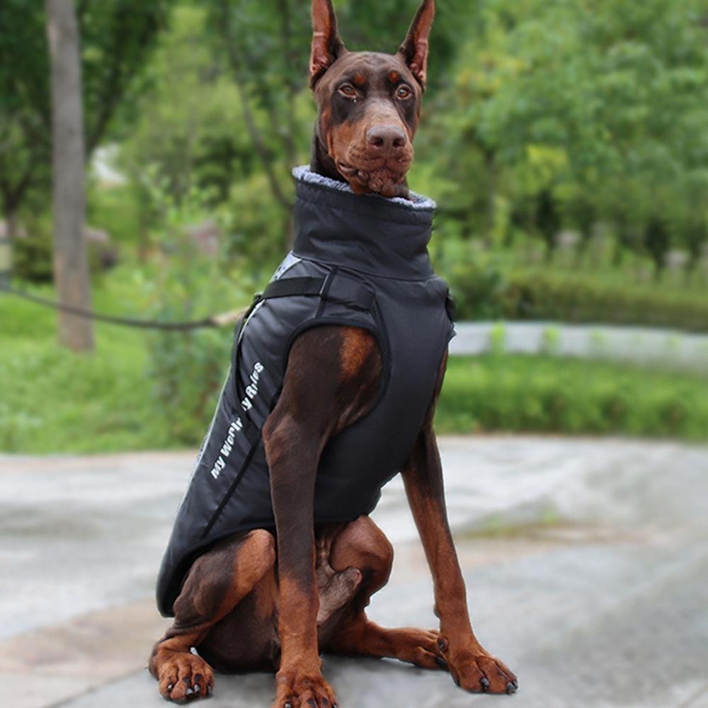 New Winter Dog Warm  Waterproof Clothes Reflective Font Clothes Waterproof Vest Pet Cat Jacket Pet Cotton Clothing For Small Medium Big Dogs XL-6XL