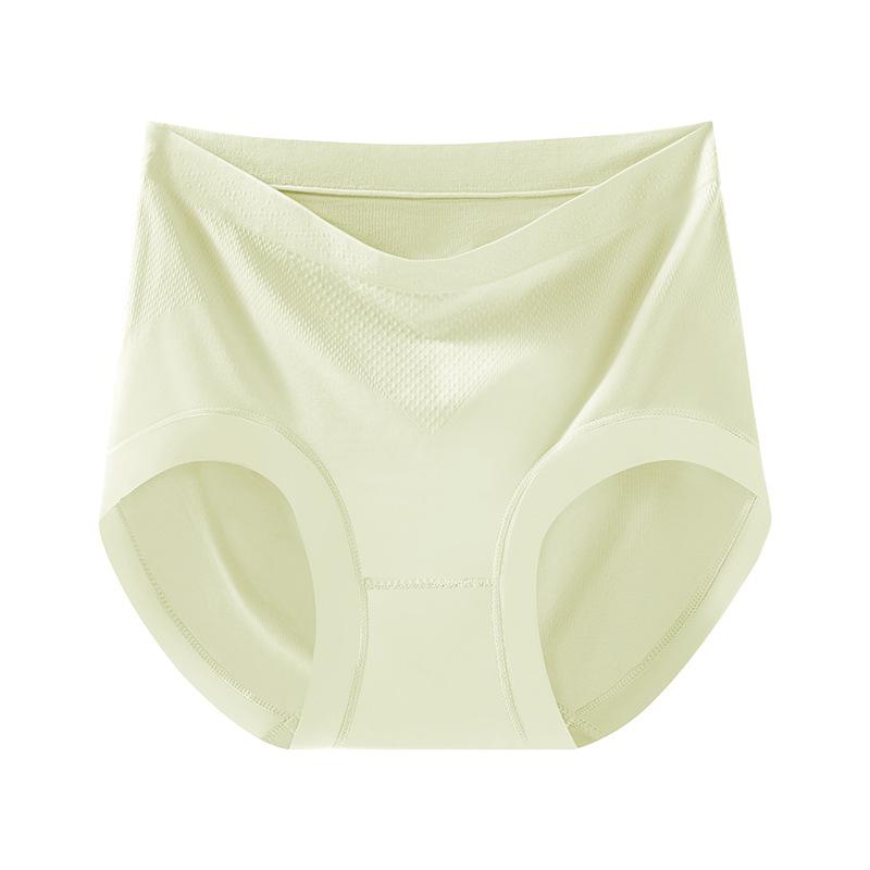 Нижнее белье 7A антибактериальное бесшовное женское нижнее белье, приятное для кожи, мягкое, однотонное, облегающее бедра, треугольные трусики