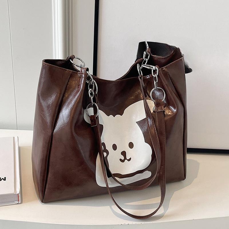 Cute Cartoon Large Capacity Bag for Women New Trendy Fashion One Shoulder Handbag for Women Ins Tote Bag