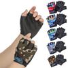 Equipment High Elastic Half Finger Mittens Child Bicycle Gloves Camouflage Children's Bike Gloves