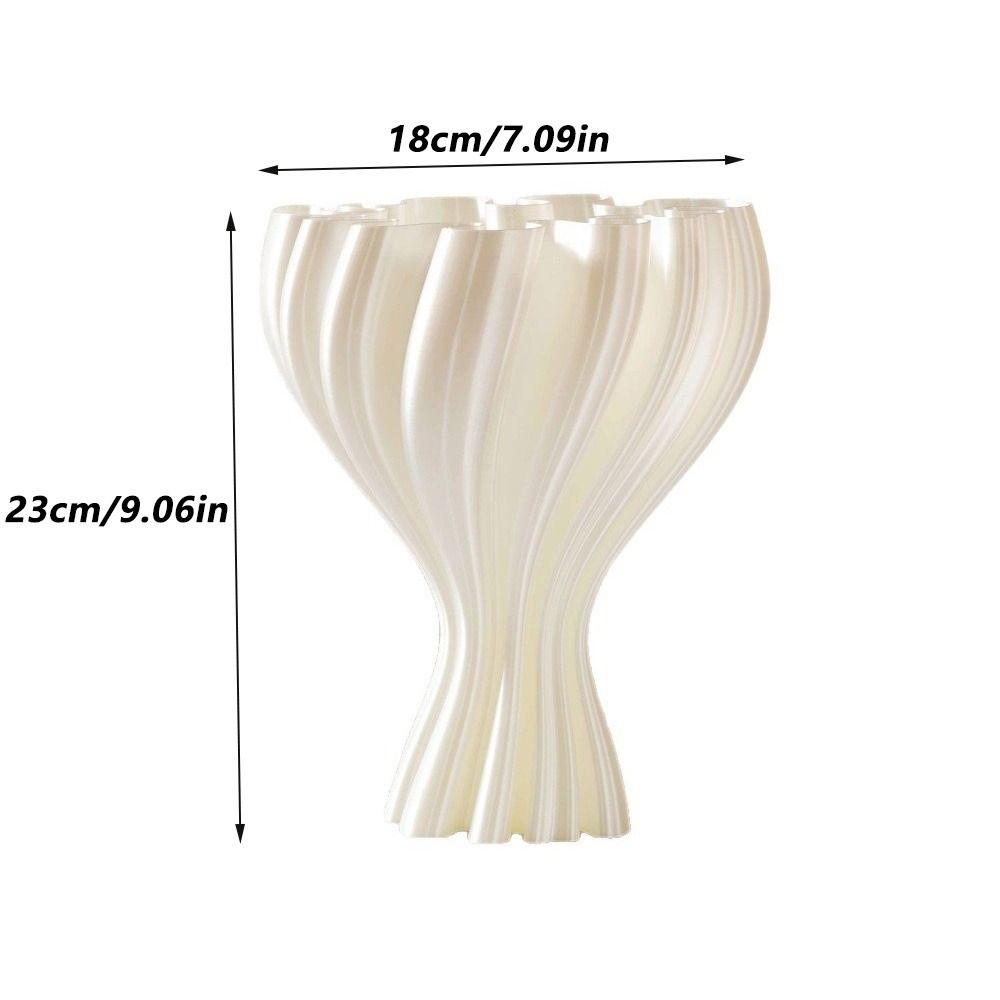 Flower Arrangement 3D Printed Flower Vases Twisted Design Flower Bottle  Home Desktop Decorations