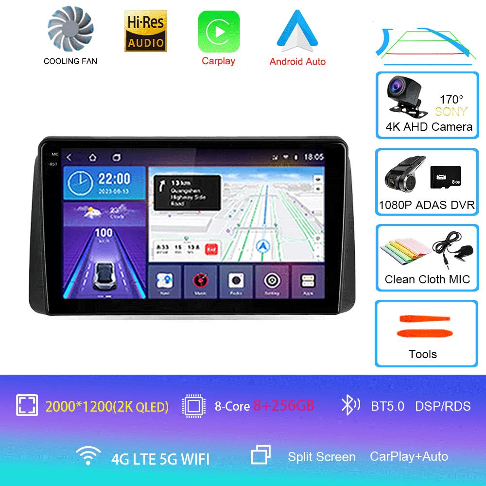 Для Chrysler Grand Voyager 5 2011-2015 Автомагнитола Android 14 Carplay Auto Для Dodge Grand Caravan 2008-2020 GPS Мультимедийный плеер