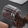 Vertical Acacia wood cover tea can coffee bean storage sealed tank kitchen home storage tank