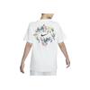 Nike Спортивная одежда Artist Collection Цветочный логотип Графический круглый вырез Футболка Женские футболки Белый HF4684-133