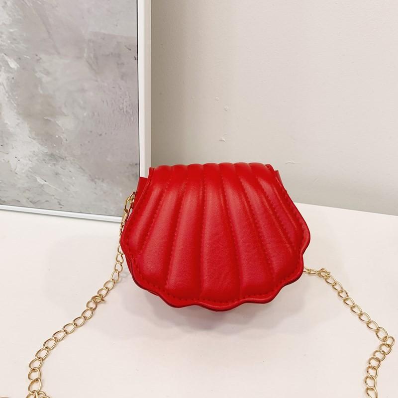 Shell Exquisite Cute Mini Childrens Shoulder Bag With Chain Style Casual