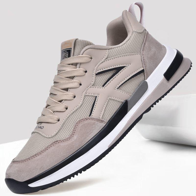 Men's New Breathable Lightweight Running Shoes, Soft Sole Casual Athletic Sneakers, Trendy Walking Shoes for Students and Young Men