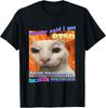 Doctor Said I Got PTSD Skibidi Disorder Meme Cat Weird Funny Unisex T-Shirt