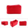 Бархатная защитная сумка для зеркальной камеры с подкладкой и складными перегородками(красный)