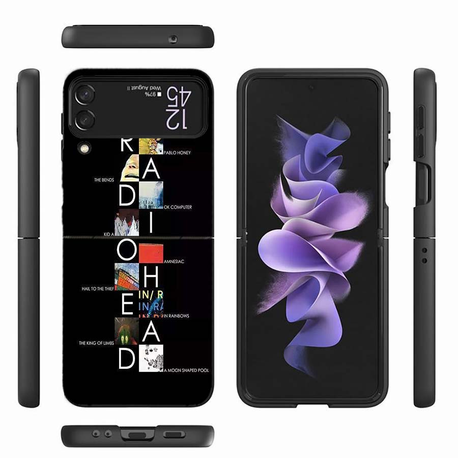 Чехол для телефона R-Radiohead For Samsung Z Flip 6 7 5G Z Flip 5 Galaxy Z Flip 3 4 5G ZFlip Ударопрочный Жесткий Чехол TPU PC Coque Cap
