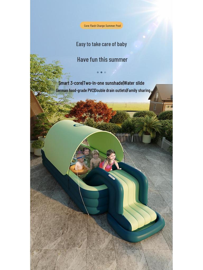 Надувной солнцезащитный бассейн для детей и младенцев