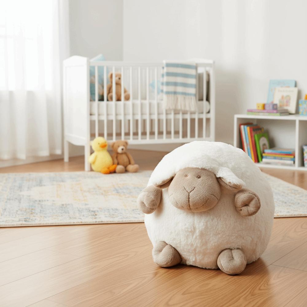 Gift Fluffy Sheep Cozy Chubby Pillow Huggable Skin-Friendly Sheep Ball Bedroom Decor