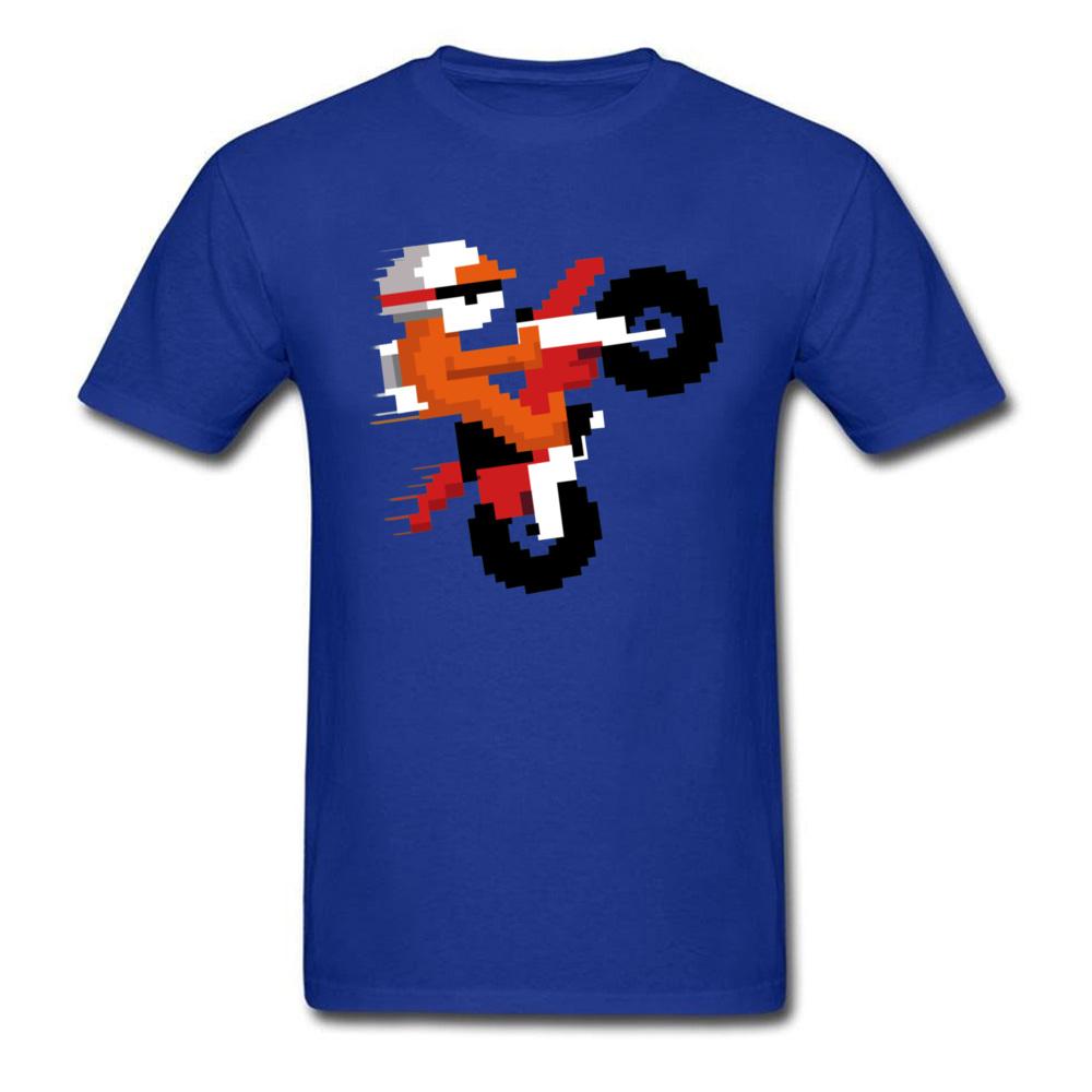 Excitebike Custom Tshirts Unisex Cotton Summer Tops Tees Green T Shirt Short Sleeve New Fashion Moto Biker Tshirt Stunt Player