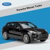 1/24 Scale WELLY Porsche Macan Turbo Alloy Car Model Diecasts Metal Toy Vehicles Car Model High Simulation Collection Childrens Gifts