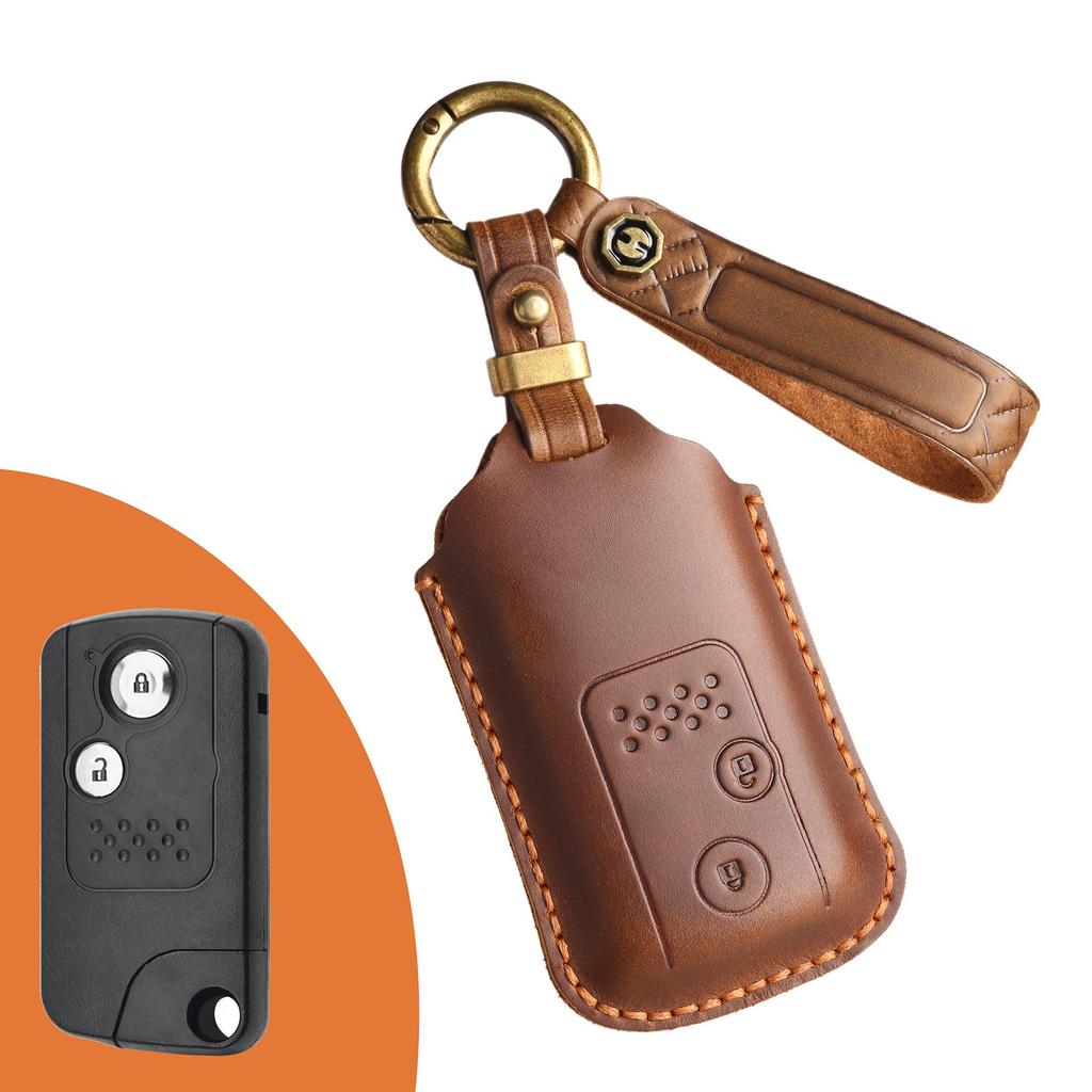 Vintage Leather Key Cover for 2011-2013 Honda Accord