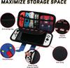 EVA Storage Switch Case Compatible with Nintendo Switch/OLED Cute Portable Switch Carrying Case with 10 Game Holders for Mario