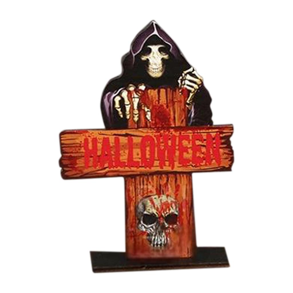 Halloween Decorations Card Scary Atmosphere Tabletop Decorations