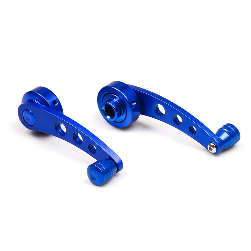 2pcs Window Crank Handle Winder Riser Billet CNC Aluminum Alloy Universal Auto Car Wagon Door Window Crank Handle Winder