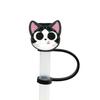 Straw Cover  High Quality Silicone Oceans Animal Reusable Dustproof Fishing Straw Toppers Covers for Cup Accessories