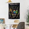 Minecraft Wall Decor Tapestry Art For Pet Memorial Birthdaywedding Party Backdrop Family Gift