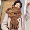 Women Plaid Scarves, Thickened Warm Scarves for Male and Female In Winter Warm Scarves