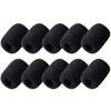 DFsucces Microphone Sponge Set of 10 for Intercom Microphone Noise Microphone Black Inner Diameter Headsets, Windshields, Loudspeakers, Prevention,