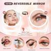Косметическое зеркало с подсветкой 10x 1x увеличительное зеркало с 3 цветами подсветки 360° вращение HD увеличительное зеркало светодиоды 1500 мАч Ре