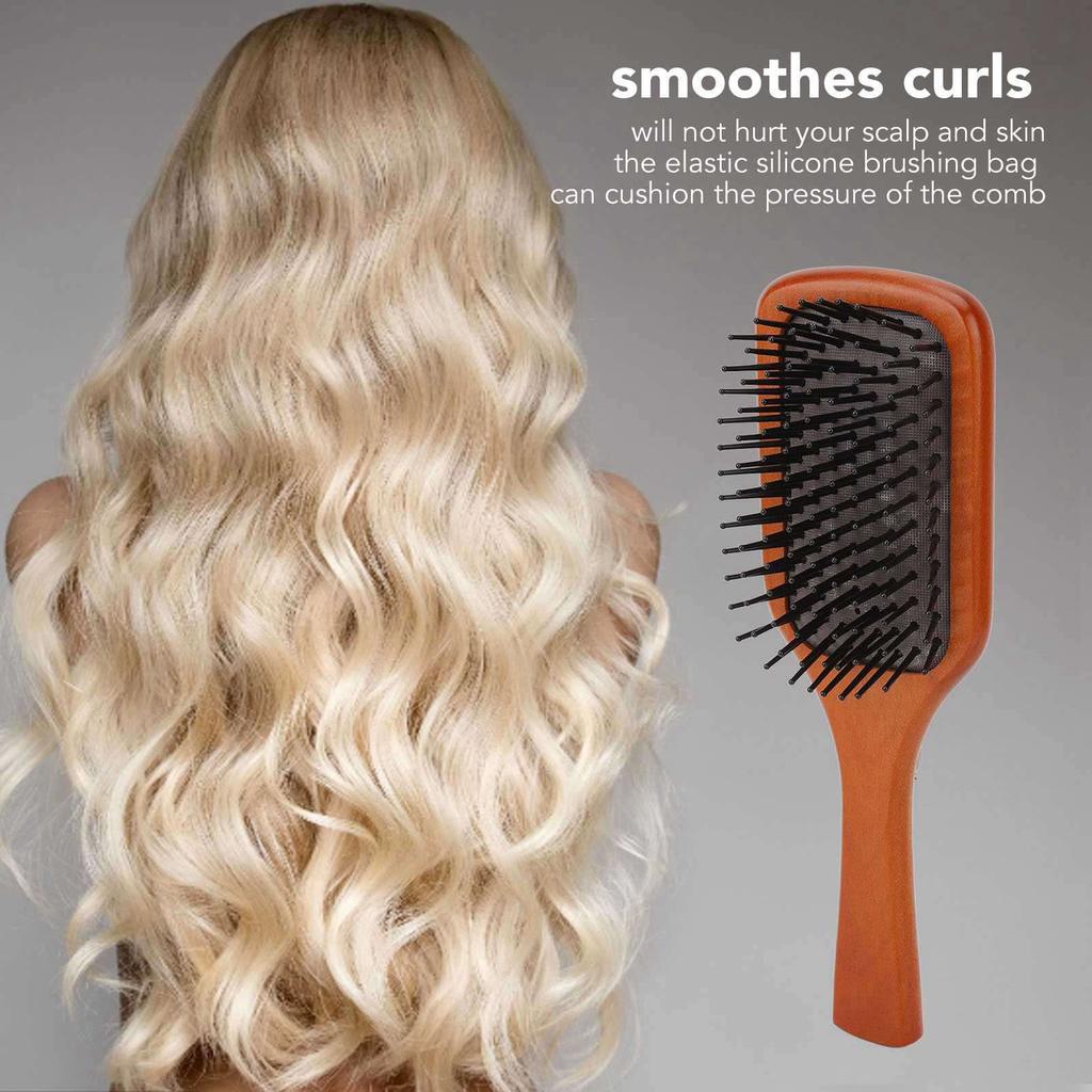 Лопаточная расческа Эргономичная Массажная для кожи головы Уменьшает выдергивание Предотвращает скольжение Лопаточная распутывающая расческа с ручкой для женщин