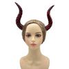 Рожки Ободок Дьявольские Рожки Ободок Черный Косплей Обруч для Волос Набор для Хэллоуина Наряд Имитация Бычьих Рогов Красота