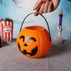 Ведро для сладостей на Хэллоуин, тыквенное ведро для сладостей, корзина для хранения, переносная миска для сладостей на Хэллоуин, детский держатель для закусок для вечеринок