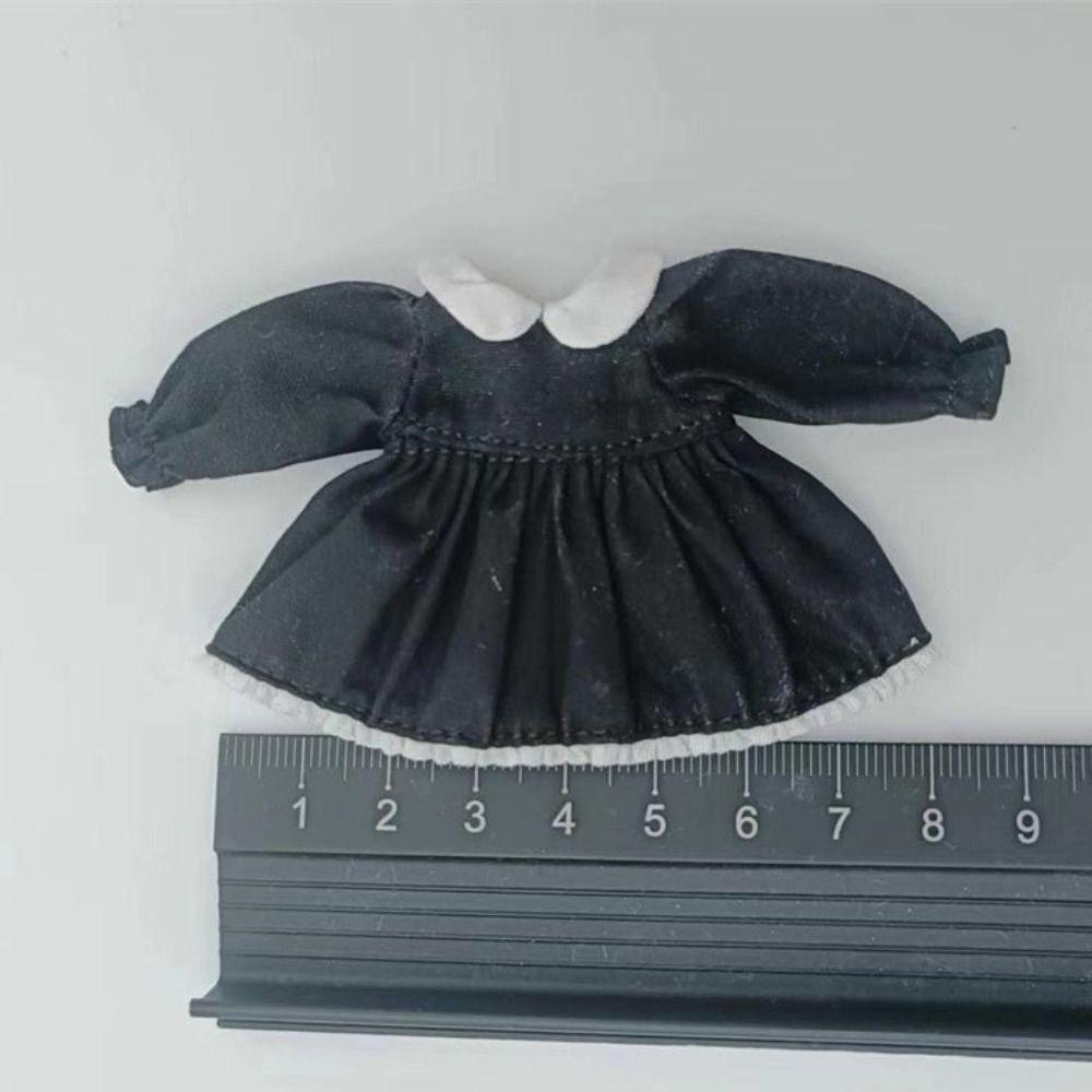 Fashion Pure Color Dresses Puff Sleeve White Cardigan  1/11 OB11 Dolls/1/12 BJD