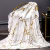 1pc Marble Print Blanket with Gold Foil - for Modern Home Decor - Soft Warm for Couch, Bed, Office - Gift Idea