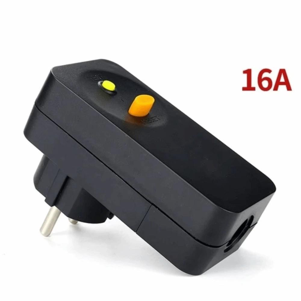 EU Plug Circuit Breaker Plug 16Amp Residual Current Circuit Breaker Personal Protection