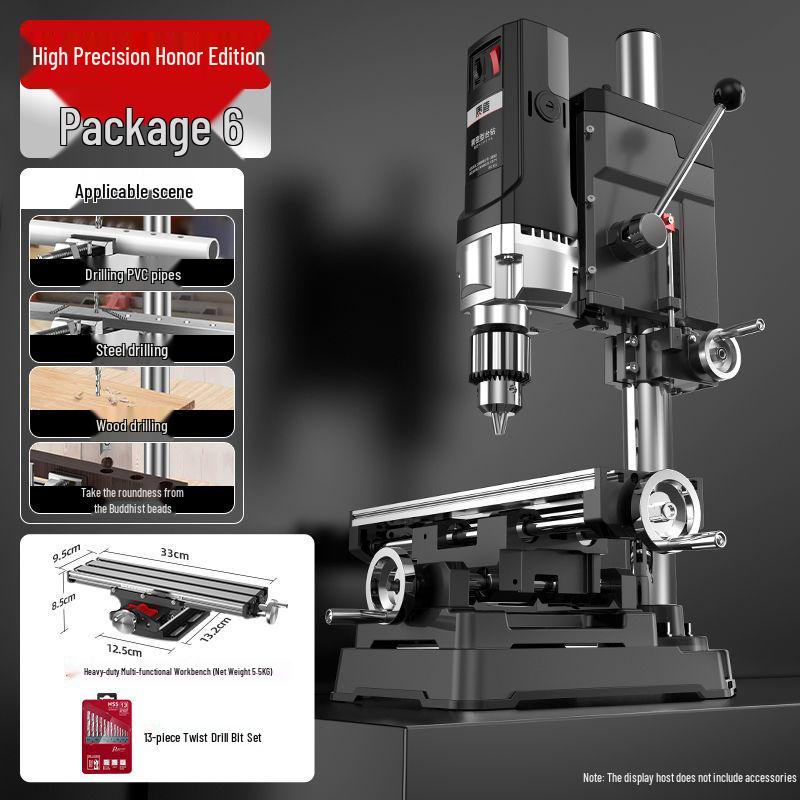 Высокомощный промышленный настольный сверлильный станок 220В: Многофункциональный бытовой дрель