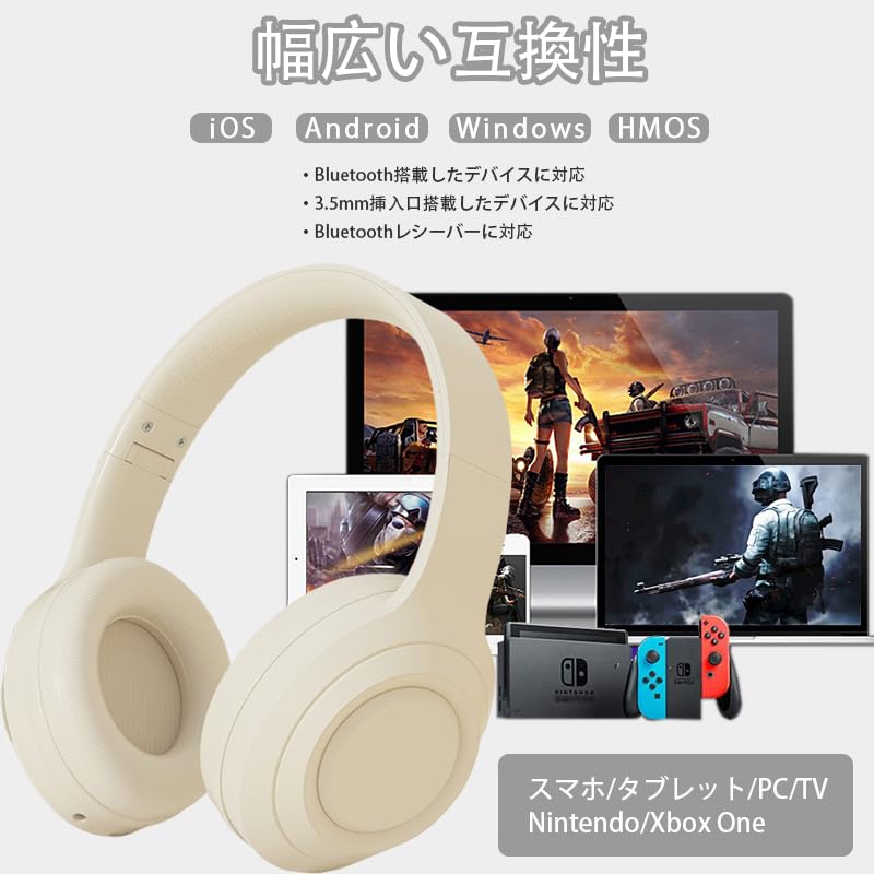 Bluetooth Wireless Sealed Deep Bass Headphones with Lightweight TF Birthday Bluetooth Storage Bag Included Headphones, Headphones, Over-Ear