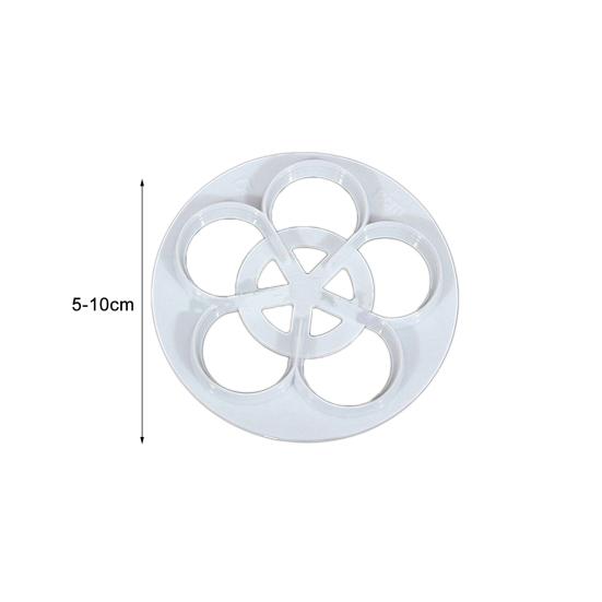 Стильная форма для торта, экономящая время, пластиковая закругленная форма лепестков