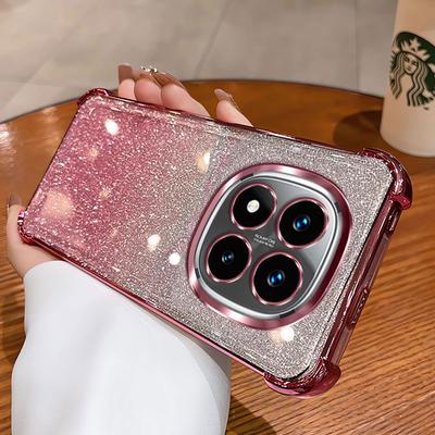 Чехол для Redmi Note14 pro 4G Блестящая накладка для телефона Для Xiaomi Redmi Note 14 pro plus 5G 14C Задняя Прозрачная Роскошный Женский Чехол Note14