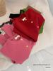 Whitening Raspberry Pink Gold Button Knit Cardigan - Women's Autumn/Winter Korean Style, Soft, Thick, Warm, Round Neck Wool.