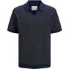 Jack And Jones Mens Knitted Split Neck Polo Shirt