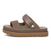 UGG Модные Минималистичные Сандалии на Одном Ремне Женские Сандалии Коричневые Серые 1167399-SKP