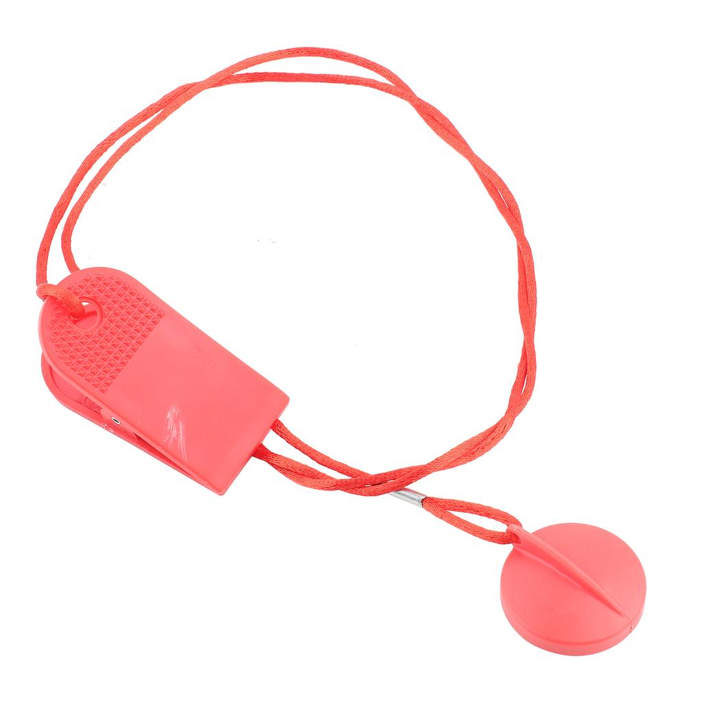 Беговая дорожка Универсальный предохранительный выключатель Блокировка Спортивная беговая машина Ключ безопасности Красный(Большой размер)