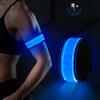 Visinite Running Light Rechargeable LED Armband Glowing Reflective Band for Night Walking Jogging USB Rechargeable and High Brightness Reflective Vest