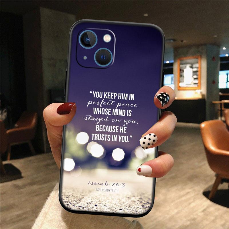 IK14 Bible verse New High-End Shell Phone Case for OPPO A3 Pro A72 A74 A76 A77 A77S A78 A79 A94 A95 A18 A40M A58