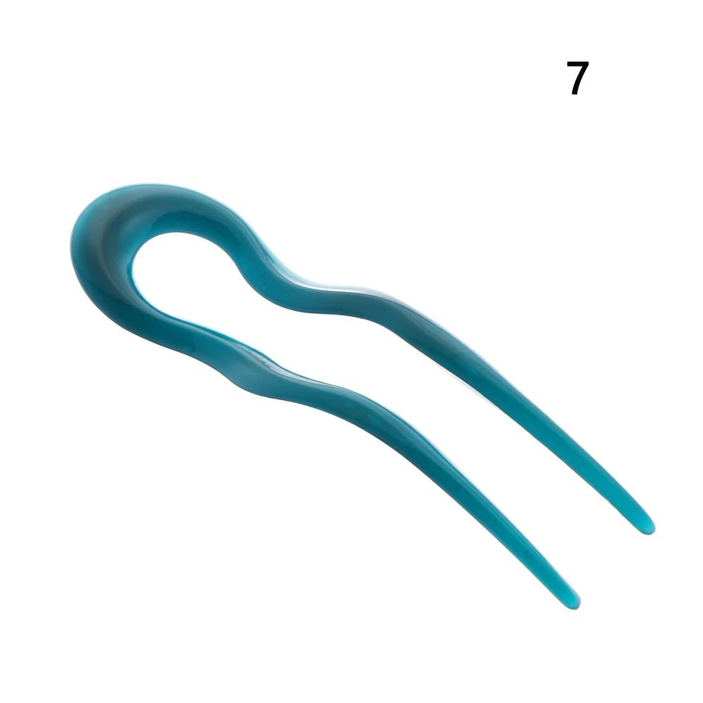 U Shaped Hairpin French Style Hair Stick Shell Hair Pin Metal Hair Pin Fork Sticks Pins for Women Girls Hair Styling Accessories