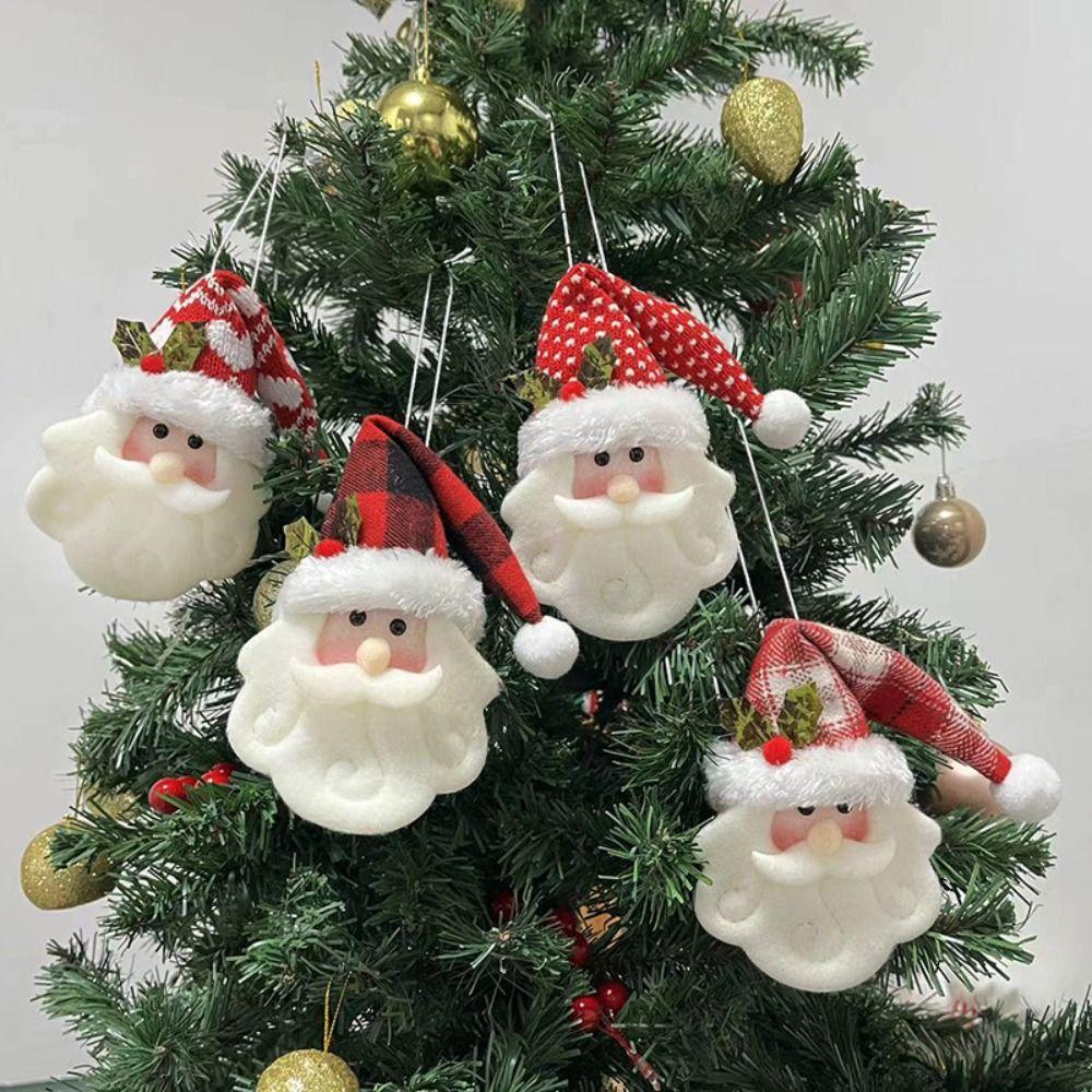 Snowman Christmas Elk Pendants Cloth Xmas Santa Ornaments Xmas Hanging Ornaments  Home Decor