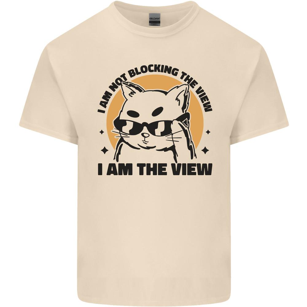I am the View Funny Cat Mens Light Cotton T-Shirt Unisex T-Shirt