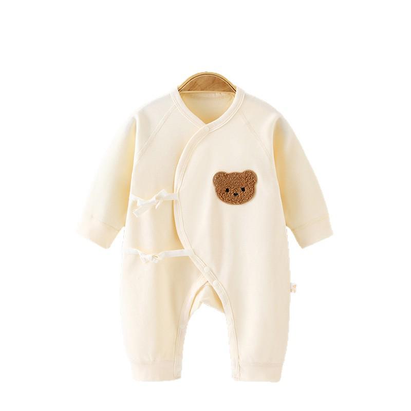 Весенний хлопковый ромпер для новорожденных - Боди с длинным рукавом для девочек