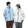 2024 Unisex Windproof Outdoor Shell Jacket with Removable Hood for Spring/Autumn