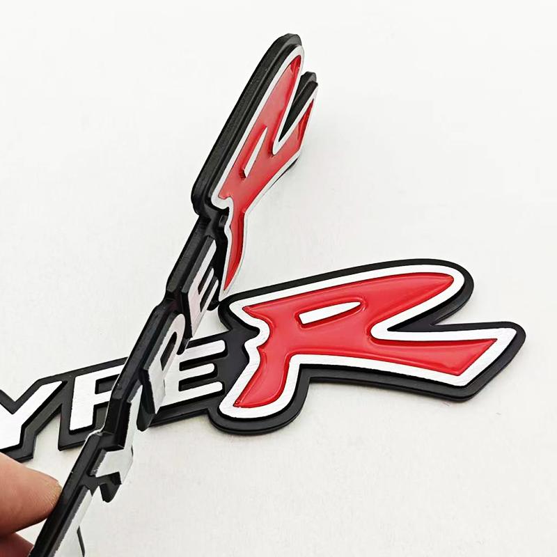 AAALZ1 3D Metal Car Sticker Logo TypeR Badge Emblem For Honda CIVIC Type R FD2 FD FA 5 Mugen TypeR Racing Auto Styling Accessories