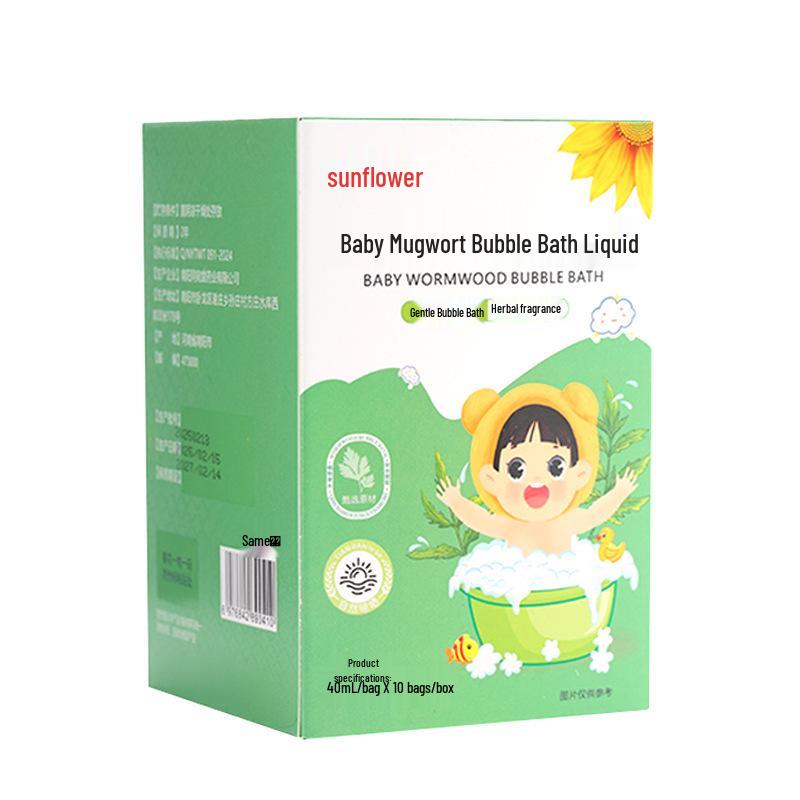 Sunflower Baby Herbal Bath Pack: Mugwort, Honeysuckle, Perilla & Hawthorn Concentrate